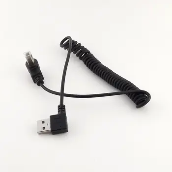 1 шт. 5-футовый спиральный прямоугольный кабель-адаптер USB 2.0 Type B для подключения к USB A