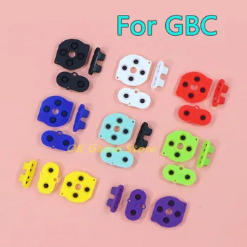 300 комплектов красочных высококачественных токопроводящих резиновых прокладок, силиконовых накладок на кнопки для игровых аксессуаров Gameboy Color GBC