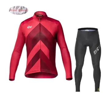 ENCYMO 2022, Зимняя Термо-Флисовая одежда для Велоспорта, Мужской Трикотажный костюм, Куртка, Одежда для верховой езды, MTB, Комплект Брюк