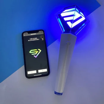KPOP Super Junior Lightstick Версия 2 С Bluetooth Glow Hand Light Концертное Настроение Superjunior Light Stick Лампа Для фанатов Подарок Хип-Хоп