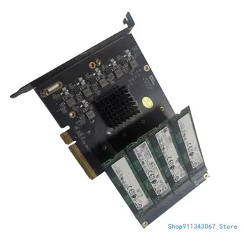 PCIe to.2 твердотельных накопителя NVME 2280 с поддержкой 4-дисковой карты расширения Soft Array 64 Гбит/с Прямая доставка