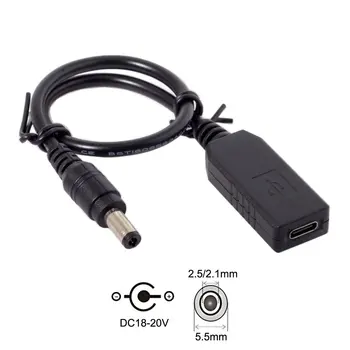 Xiwai USB-C Type C USB 3,1 к DC 20V 5,5 2,5 мм и 2,1 мм Разъем Питания PD Эмулятор Триггер Зарядный Кабель для Ноутбука Черный
