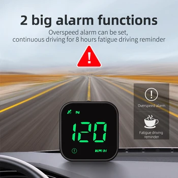Автомобильный светодиодный дисплей G4S GPS HUD Smart Digital Alarm Reminder Спидометр GPS HUD Автомобильные Аксессуары