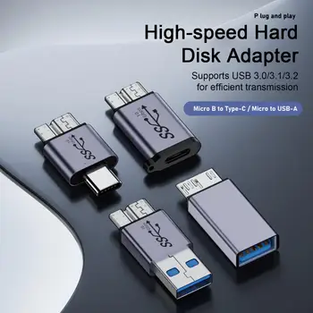Адаптер для жесткого диска Usb 3.0 Адаптер для быстрой передачи файлов Высокоскоростная передача данных Адаптер USB для Micro B Аксессуары для жесткого диска