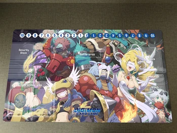 Аниме Digimon Playmat Mervamon Sirenmon CCG TCG Playmat Торговый Карточный Игровой Коврик Зоны и Бесплатная Сумка Настольный Коврик Коврик Для Мыши 60x35 см