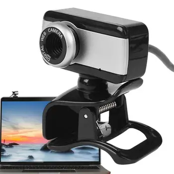 Веб-камера с микрофоном, веб-камера для ноутбука, видеокамера, USB-камера с вращением на 360 градусов, веб-камера для конференций