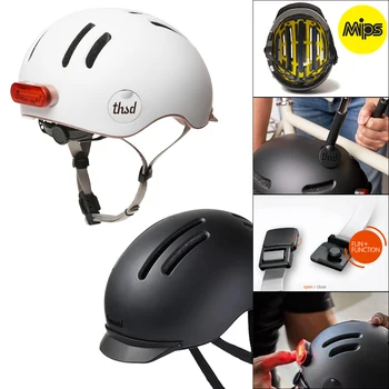 Велосипедный шлем для взрослых Thousand Chapter MIPS - светодиодный задний фонарь, сертифицированный по безопасности велосипеда, легкий и низкопрофильный, запирающийся PopLock