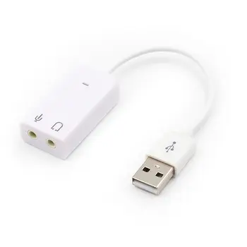 Внешняя звуковая карта USB 3D Виртуальный 7,1-канальный аудио Адаптер звуковой карты Подключи и играй для настольного ПК ноутбука Notebook.