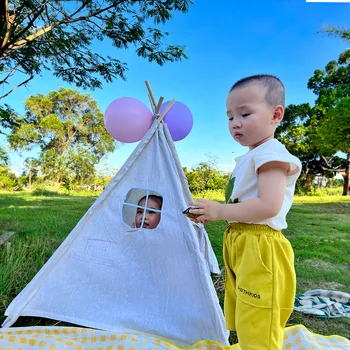 Детская Игровая палатка, Детский кемпинг, расписная палатка, детские игровые игрушечные палатки для вечеринки по случаю дня рождения