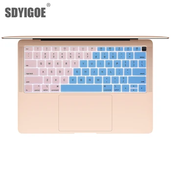 Крышка клавиатуры ноутбука macbook 13 Air A1932 защитная пленка Цветная силиконовая Водонепроницаемая защитная пленка для клавиатуры