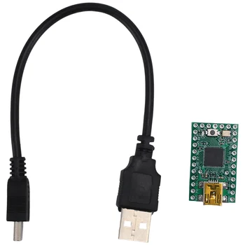 Миниатюрная плата разработки USB AVR 2.0 ATMEGA32U4 Плата расширения с кабелем передачи данных для