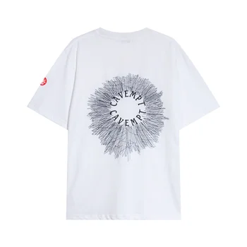 Новая стильная топ-версия Cavempt C.e, футболка с вышивкой логотипа, Мужская Женская Летняя стильная футболка Cav Empt, футболки в готическом стиле 1:1