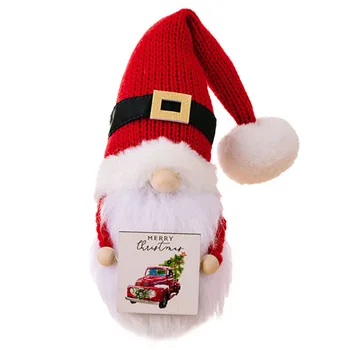 Принадлежности для Рождественских украшений, Вязаная шапка, дизайн куклы Hug Wood Rudolph, усилитель праздничной атмосферы, идеально подходит для украшения вечеринок