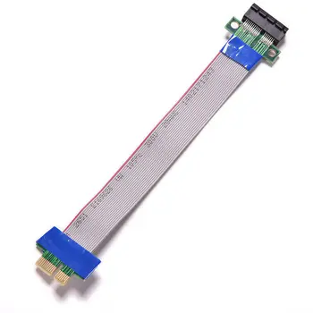 1 шт. Новый гибкий кабель PCI Express для перемещения PCI-E от 1X до 1x Слот Riser Card Extender Удлинительная лента для биткойн-майнера