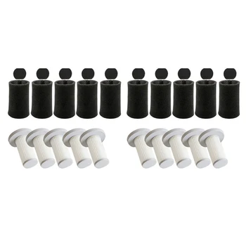 10 комплектов Ручного пылесоса, Hepa-фильтр, губчатый фильтр, комплект для Deerma DX700 DX700S, Вакуумные запасные части, аксессуары