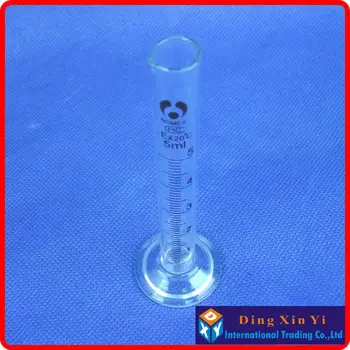 (8 шт./лот) градуированный цилиндр объемом 5 мл, стеклянный выпускной стеклянный мерный цилиндр, измерительные выпускные