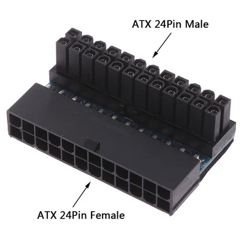ATX 24Pin 90-градусный адаптер питания с 24-контактным разъемом на 24pin Материнская плата Разъемы питания Модульные для кабелей питания
