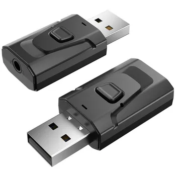 Bluetooth 5.0 Приемник Передатчик Два В одном Микрофоне USB Bluetooth Беспроводной Аудиоадаптер