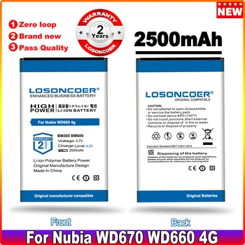 LOSONCOER 2500 мАч BM300 BM600 Аккумулятор Для Nubian BM300 BM600 4g Беспроводной WiFi