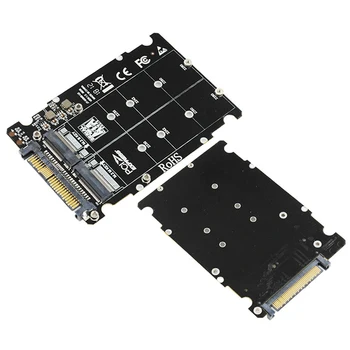 M.2 SSD к адаптеру U.2 2 в 1 M.2 NVMe SATA-Bus NGFF SSD к PCI-e U.2 SFF-8639 PCIe M2 Адаптер Конвертер для настольного компьютера ПК