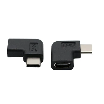 USB3.1 для M/F Правый 90-градусный USB-удлинитель для зарядки, адаптер Типа C, переходник для мужчин и женщин