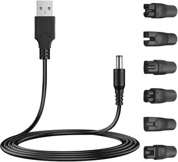 Адаптер для замены шнура USB-зарядного устройства 5 В, совместимый с различными типами бритв HQ8505 Philips Norelco, электробритвой, SURKE
