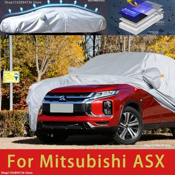 Для Mitsubishi Asx Наружная защита, полное покрытие автомобиля, Снежные чехлы, Солнцезащитный козырек, Водонепроницаемые Пылезащитные внешние автомобильные аксессуары