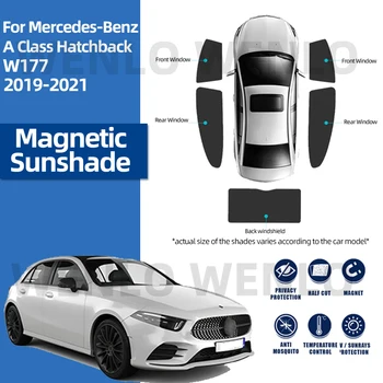 Для Хэтчбека Mercedes Benz A Class W177 2019-2021 Детское Боковое Стекло Солнцезащитный Козырек Специальная Шторка Внутренний Солнцезащитный Козырек Стеклянный Козырек