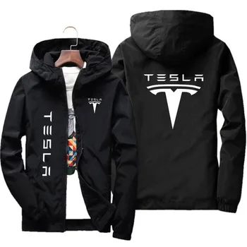 Логотип автомобиля Tesla 2022, Летняя Новая Мужская Куртка для Кемпинга, Мужская/Женская Повседневная Модная Уличная Ультратонкая Спортивная Солнцезащитная Одежда на Молнии