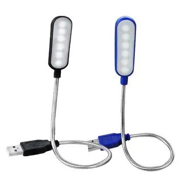 Мини-6 светодиодных книжных Ламп, Портативные USB-ночники для чтения, Настольная лампа для кемпинга, блок питания для ноутбука, ноутбук