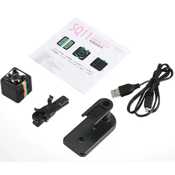 Мини-Камера SQ11 Small Cam Sensor Видеокамера ночного Видения Micro Video Camera DVR DV Movement Recorder Видеокамера