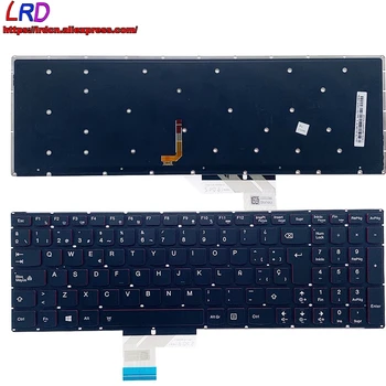 Новая Оригинальная Испанская клавиатура ES с подсветкой для Сенсорного ноутбука Lenovo Y50-70 Y50-70T Y70-70 25215960 25215991