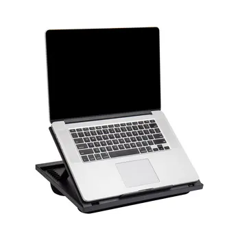 Регулируемый 8-позиционный письменный стол с подушечками, держатель для монитора, держатель для ноутбука, черный