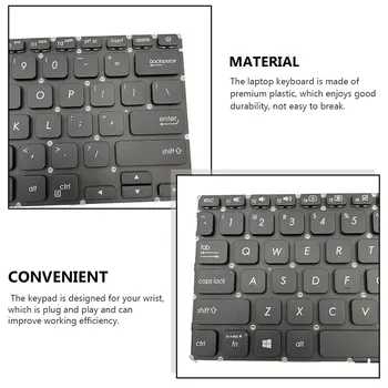 Черная клавиатура для ноутбука, Входная панель, Компьютер, Подключи и играй, Эффективная клавиатура для замены ноутбука A412
